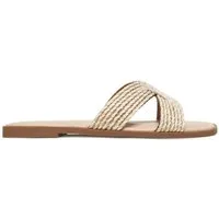 Jenny Jenny Damen-Flip-Flops Creme Badepantolette