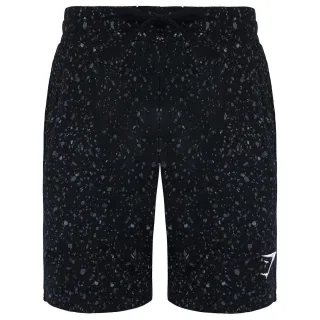 Gymshark Micro Print Herren Schwarze Shorts