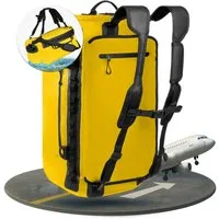 Styngard Reisetasche Hamburg, mit Rucksackfunktion - Wasserfester Seesack mit Rucksackfunktion
