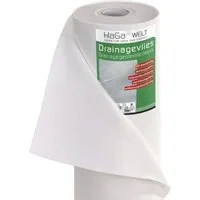 HaGa Bodenschutzvlies DRAINAGEVLIES in 0,5m Br. Filter Drainage, Drainage-Geotextilvlies, Faservlies, Trennvlies, Vlies, Kiesunterlage