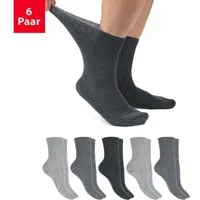Footstar Gesundheitssocken Gesundheits Diabetiker Socken für Damen & Herren (6 Paar)