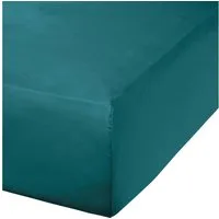 Erwin Müller Spannbettlaken Spannbettlaken "Landshut", Satin, Gummizug: Rundumgummi, (1 Stück), Uni