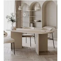 Selsey Esstisch Piano, robuste 28mm Platte, abgerundete Kanten, 6-8 Personen, 190x100 cm
