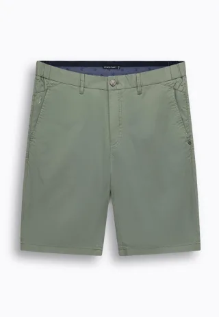 State of Art - Chino-Shorts mit elastischen Seiteneinsätzen grün - Gr. - 34