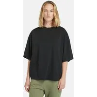 Timberland T-Shirt DUNSTAN SHORT SLEEVE OVERSIZE TEE mit Rundhalsausschnitt mit Rippbündchen, aus Baumwolle