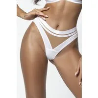 Axami String String in weiß-beige hoch geschnitten elastisch (einzel, 1-St)