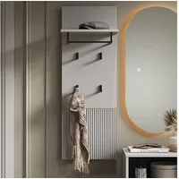 Vicco Garderobenschrank Eliza, Grau, 43 x 120 cm (1-St)