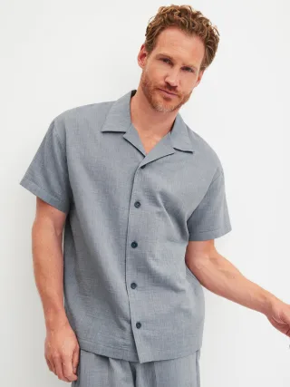 CALIDA - HERREN T-Shirt dark denim - Gr. - L