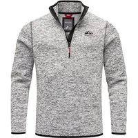 Amaci&Sons Sweatshirt AMES Fleecejacke Herren Troyer Strickfleece Zipper Sweatshirt Sweatjacke