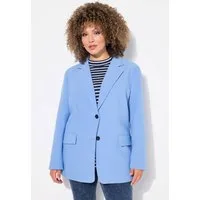Ulla Popken Blusenblazer Blazer oversized Reverskragen Knopfverschluss