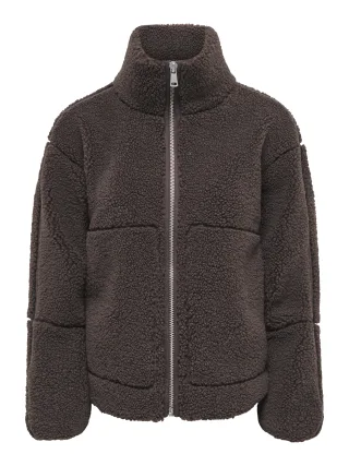 ONLY - ONLASPEN TEDDY JACKET OTW Coffee Bean - Gr. - L