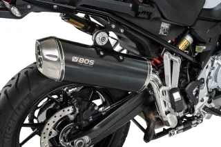 Sport Auspuff BOS Dune Fox Carbon Steel für BMW F 750 / 850 GS / Adventure Bj. 2018-2020 EURO-4 +ABE
