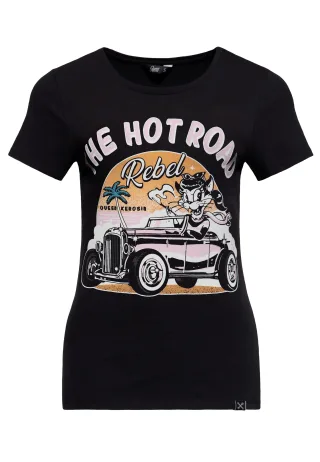 Queen Kerosin Damen T-Shirt The Hot Road Rebel