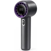 FELIXLEO Handventilator Handventilator 5000mAh Turbo Ventilator 199 Stufen LED Display Grau