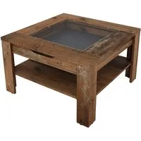 byLIVING Couchtisch RALPH, Artisan Eiche, Old Wood oder weiß, 1 Schubkasten, Glaseinlageplatte