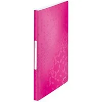 LEITZ Aktenordner 1 Sichtbuch mit 40 Hüllen WOW Präsentationsmappe - pink