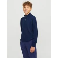 Jack & Jones Junior Troyer JJEEMIL KNIT HALF ZIP NOOS JNR Baumwollmischung, regular fit
