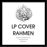 Bilderrahmen LP Plattencover Rahmen - Wechselrahmen - schwarz - innen 31,5x31,5 cm