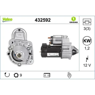 Valeo Anlasser 1,2 kW 432592