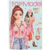 Depesche Schmuckset TOPModel Dress Me Up Stickerbuch mit 20 Seiten Model Motiven, Selbstgestalten mit 7 Stickerbogen
