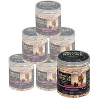 Dehner Wild Nature Katzensnack, versch. Sorten, 6 x Dose, glutenfrei, Snack für: Katze, Leckerli für sensible Katzen, gefriergetrocknet, zuckerfrei