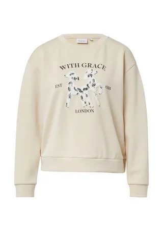 comma - Sweatshirt beige - Gr. - 38