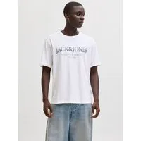 Jack & Jones Rundhalsshirt JJDEVIN DAYTONA PRINT TEE SS CREW NECK