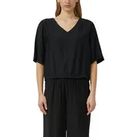 s.Oliver Shirtbluse weite Passform, V-Ausschnitt