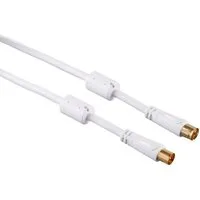 Hama 15m Antennen-Kabel 100db Koaxial-Kabel Video-Kabel, Koaxial, Koaxial (1500 cm), 15m für TV 8K 4K HDR DVB-T2 DVB-C Koax-Kabel Fernsehantennen-Stecker