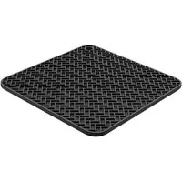 Hoffmann Germany Topfuntersetzer Silikon 2-in-1 Untersetzer & Topflappen 19×19 cm, anthrazit, Zubehör für alle Töpfe und Pfannen, 1-tlg., 230°C, spülmaschinenfest, rutschfest, lebensmittelecht