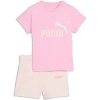 PUMA T-Shirt & Shorts MINICATS ESS TEE AND SHORTS SET INF (2-tlg) zweiteiliges Set, für Kinder, mit Rundhalsausschnitt, Regular Fit