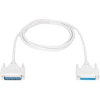Serielles Datatransfer Verlängerungskabel, D-Sub25 (Stecker) > D-Sub25 (Buchse) beige, 2 Meter