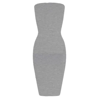 Honeyz - Bodycon Kleid für Damen, Trägerlos (Grau)