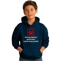 coole-fun-t-shirts Hoodie Hausaufgaben gefährden Meine Gesundheit ! Hoodie