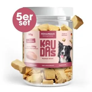 KAUDAS HuhnPur Natursnack 5x80 g