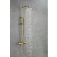 Øresund Duschsystem Sanddorn, Höhe 135 cm, 1 Strahlart(en), Set, Überkopfbrause, Regendusche Wellnessdusche in verschiedenen Farben