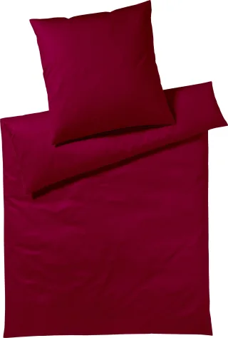 Yes for Bed Bettwäsche "Pure & Simple Uni in Gr. 135x200, 155x220 oder 200x200 cm" 3 Stk. Bettwäsche aus Baumwolle, zeitlose Bettwäsche mit seidigem Glanz