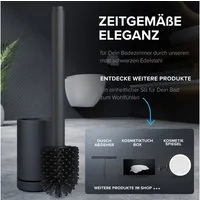 ovimar WC-Reinigungsbürste, (1-tlg), aus Edelstahl in Schwarz zur