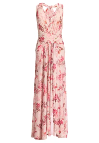 hey kyla - Neckholder Abendkleid mit floralem Print apricot blush print