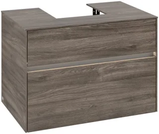 Villeroy & Boch Waschtischunterschrank Collaro C093B0 800x548x500mm mit Beleuchtung Stone Oak C093B0RK