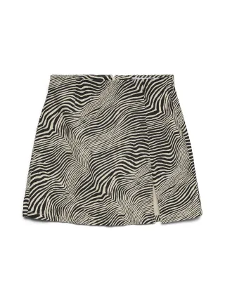 VERO MODA - VMNELLY HR SHORT SKIRT AOP NOOS Oatmeal - Gr. - L