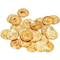 relaxdays Spielgeld 576 x Goldtaler Piraten
