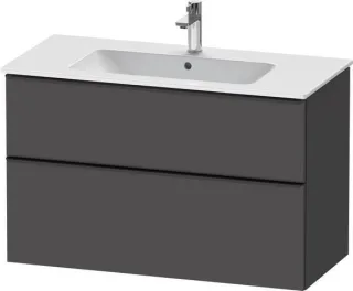 Duravit D-Neo Waschtischunterbau wandhängend Graphit Matt 1010x462x625 mm - DE43630BD490000 DE43630BD490000