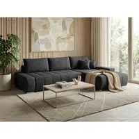 Beautysofa Ecksofa Draco L mit Schlaffunktion, in pflegeleichten Stoffen, Bettkasten