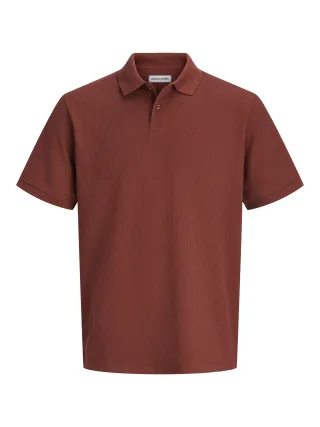 JACK&JONES - JJEAUSTIN POLO SS NOOS Fired Brick - Gr. - L