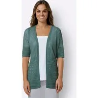 Sieh an! Strickjacke Strickjacke Kurzarm Ajour