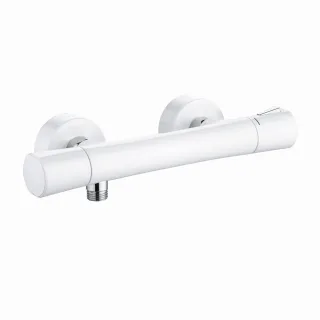 Kludi ZENTA Thermostat-Brausearmatur ohne Brausegarnitur chrom/weiß, 351009138 351009138