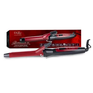 Lockenstab - schwarz und rot - 25 W - 19 mm