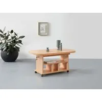HELA Couchtisch, auf Rollen, höhenverstellbar und ausziehbar