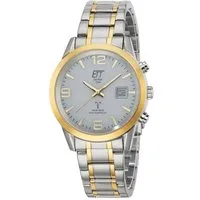 ETT Funkuhr Gobi EGS-11501-42M, Armbanduhr, Solar, Herrenuhr, Edelstahlarmband, analog, digital
